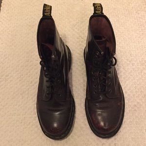 Cherry red doc martens